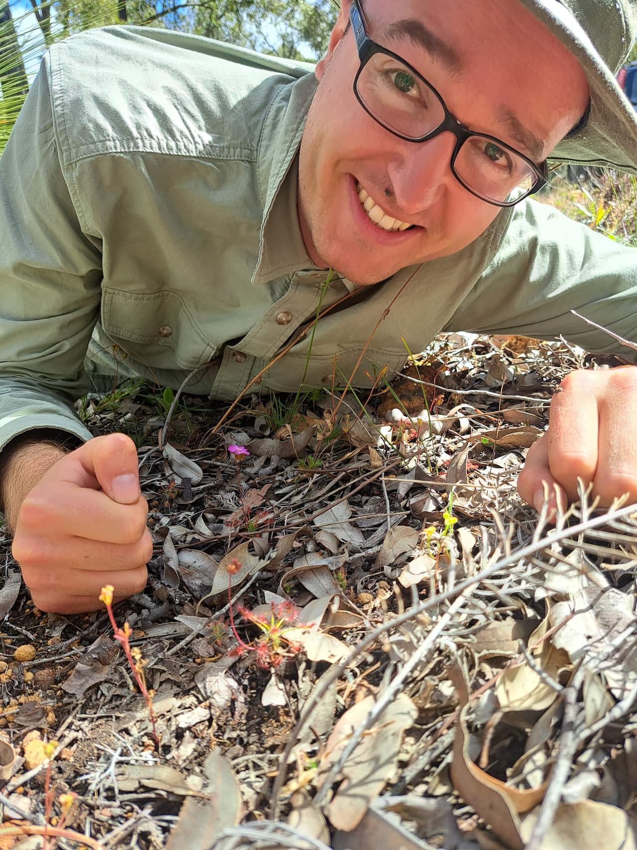 Thilo Alexander Krueger with Drosera silvicola