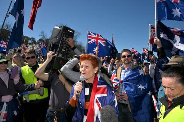March for Australia rallies and counter-protests taking place across ...