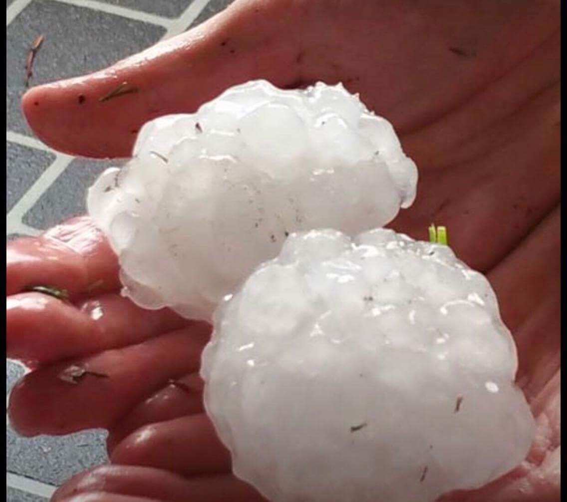 Hailstorm in New Delhi