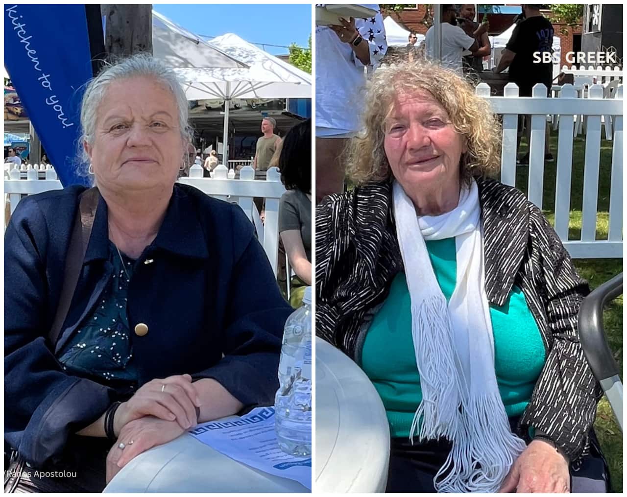 L: Giannoula, Theano / SBS Greek: Panos Apostolou