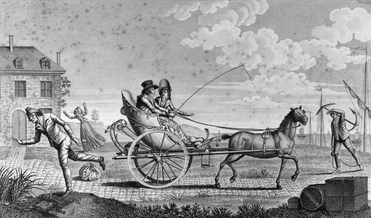 Caricature of the nouveau riche