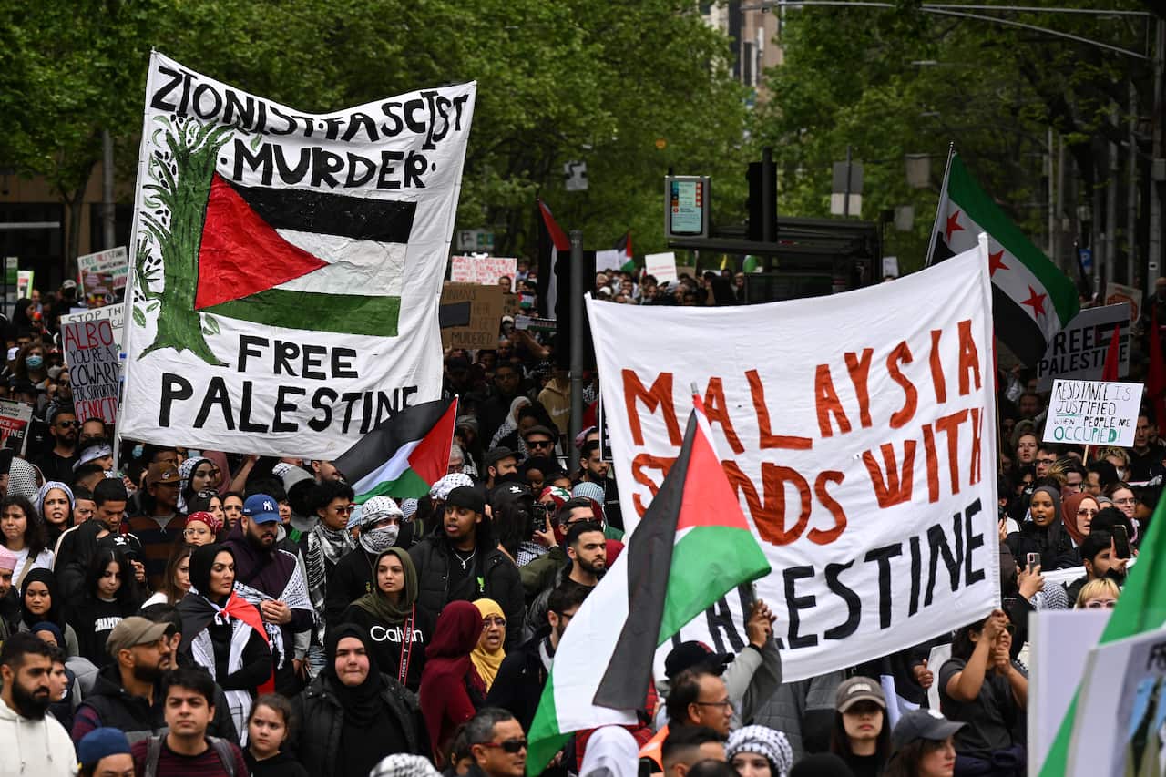 PRO PALESTINE PROTEST MELBOURNE