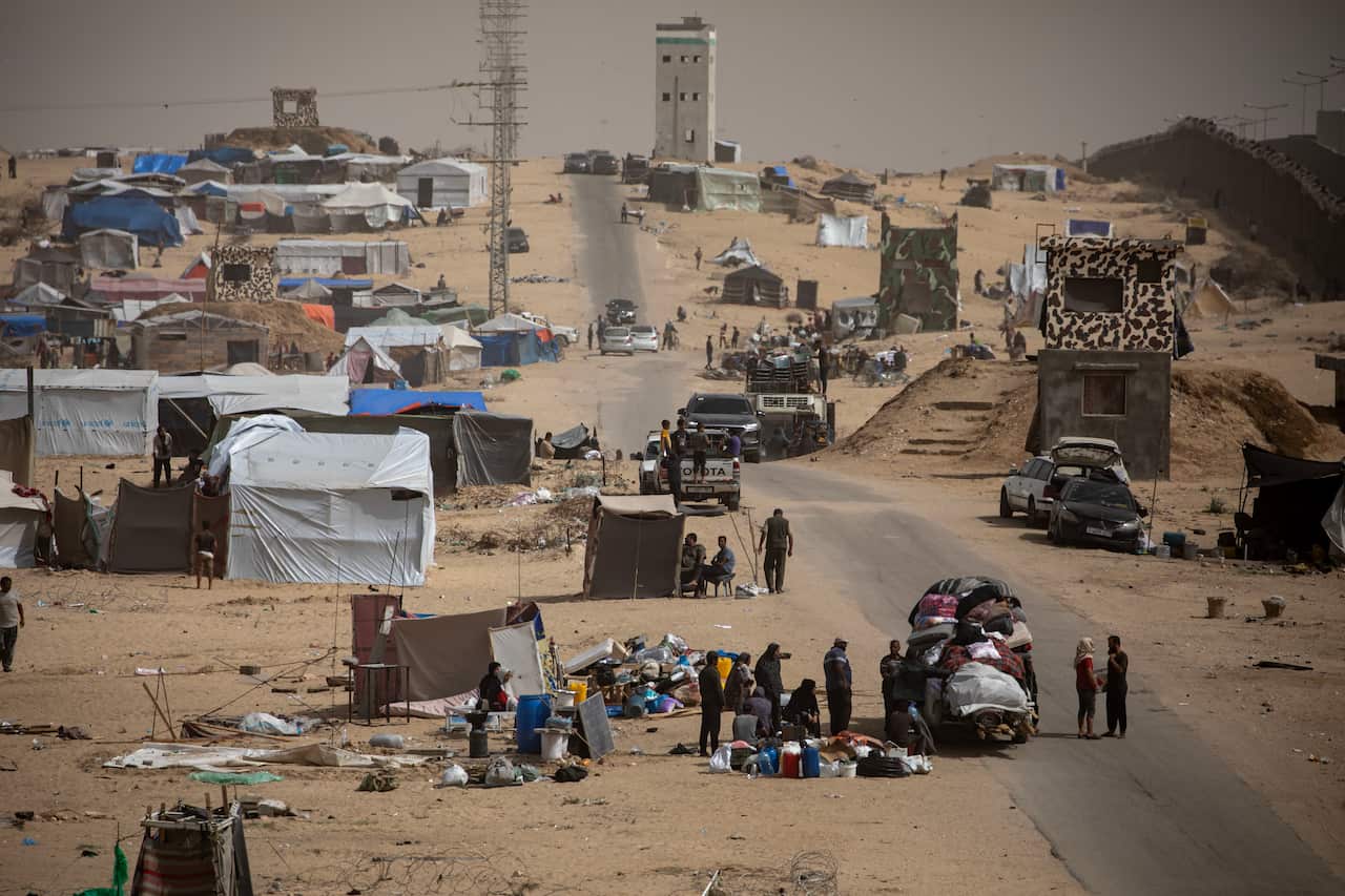 Internally displaced Palestinians keep moving inside Rafah to avoid Isareli strikes