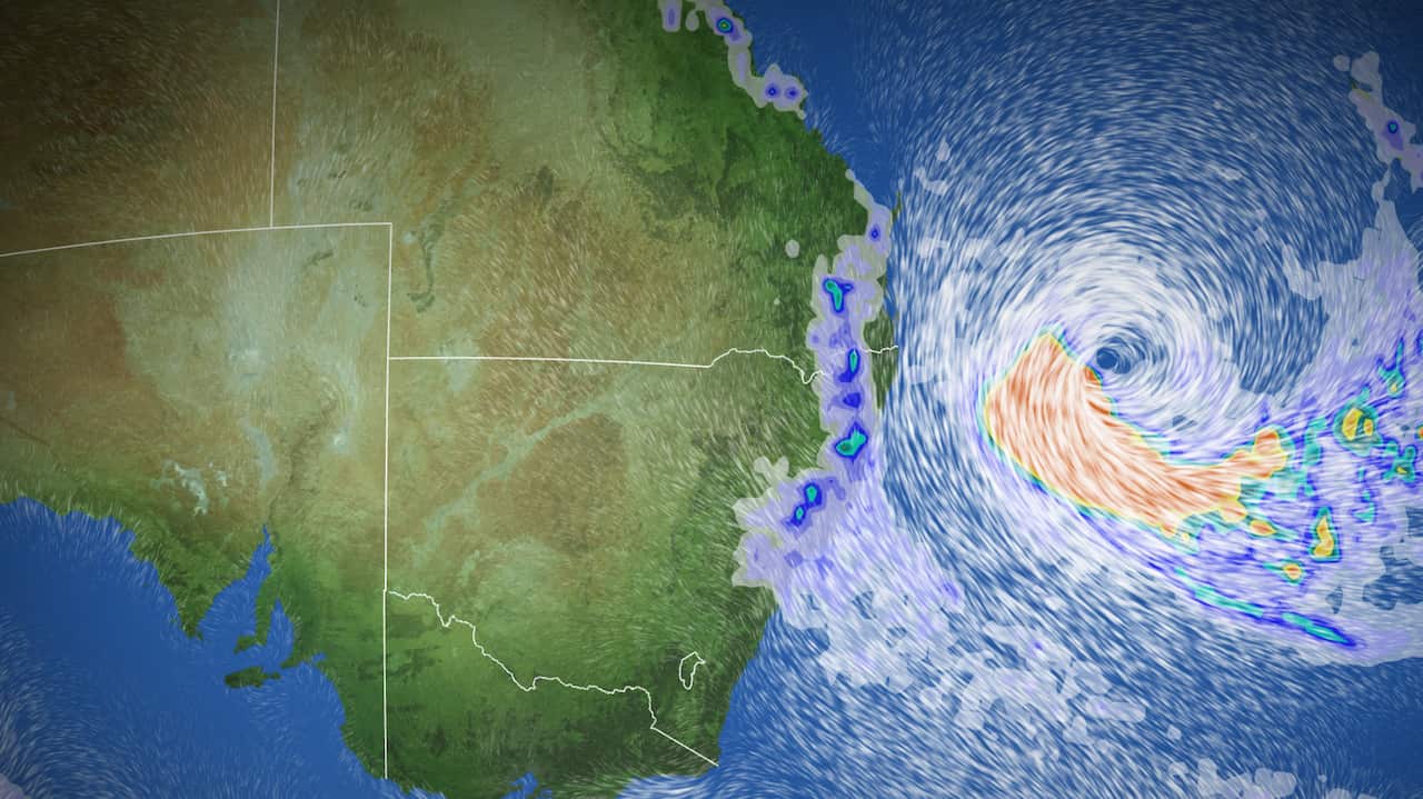 A weather map