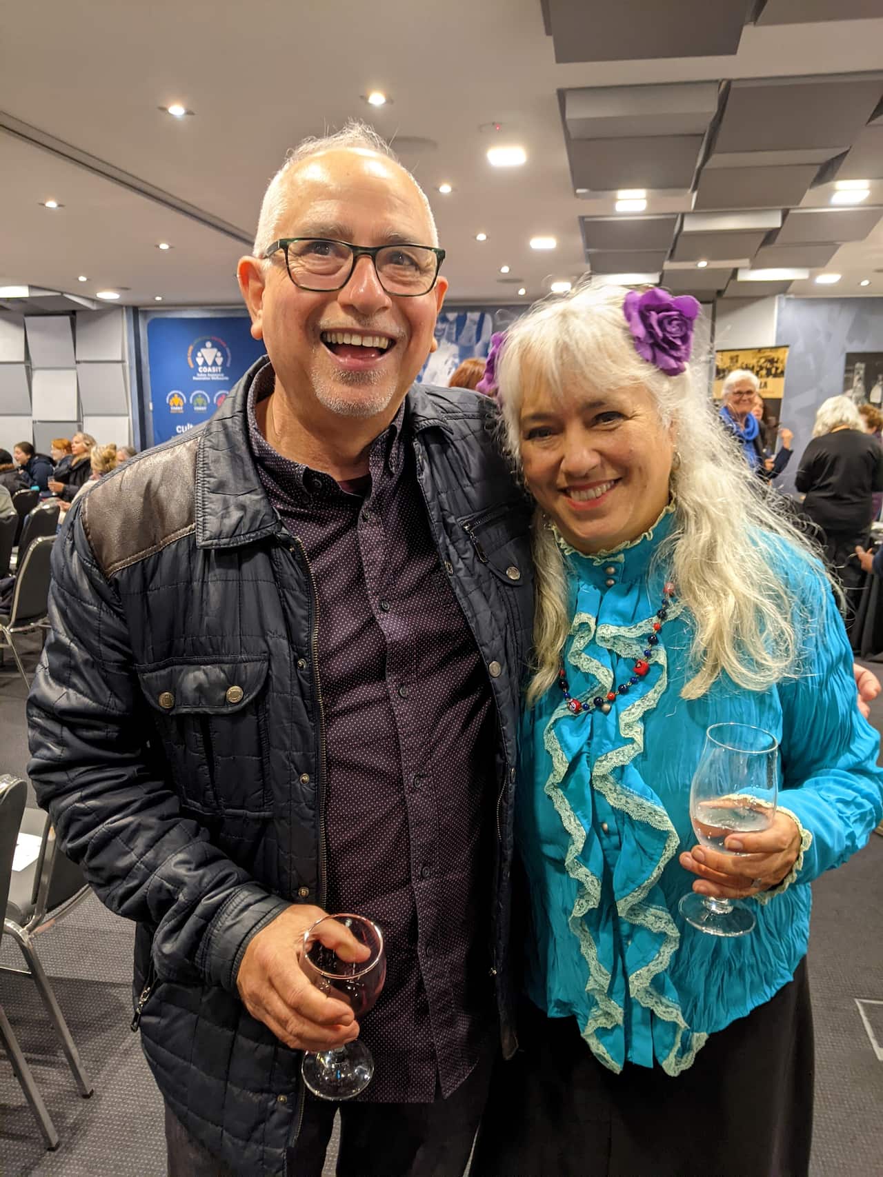 Franco Di Chiera e Kavisha Mazzella al Coasit di Melbourne.
