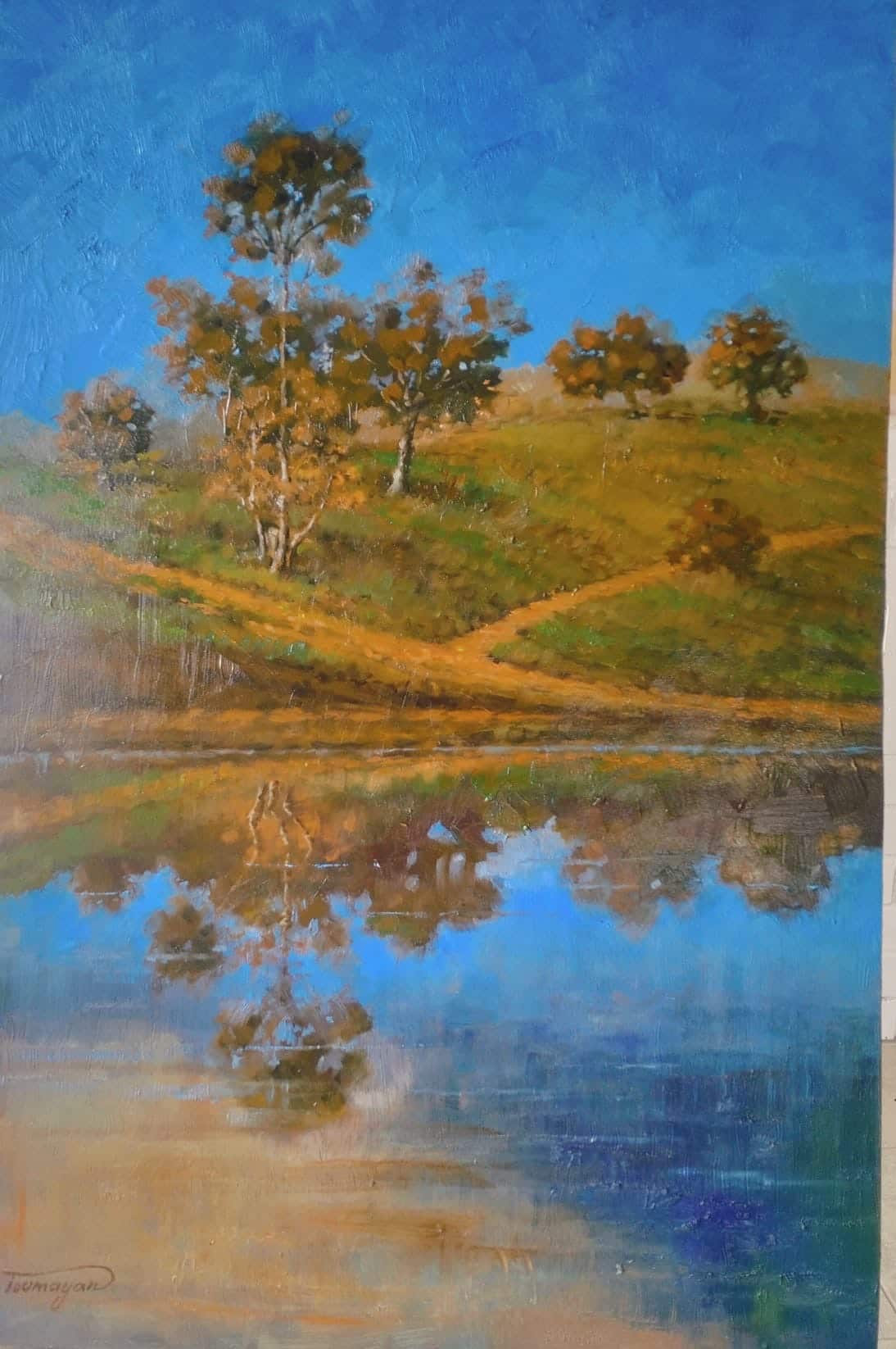 River side painting - Fouad Tomayan.JPG