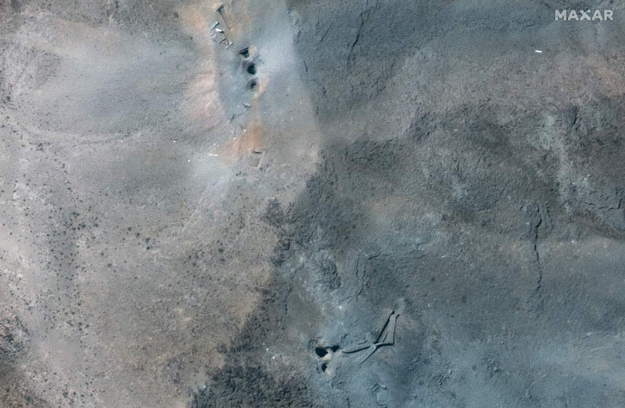 Satellite image of a uranium enrichment facility.