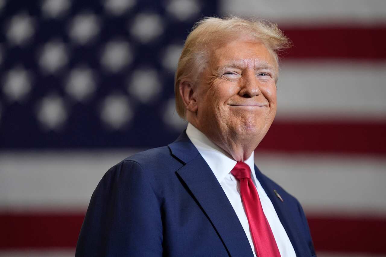 Then-Republican presidential nominee former President Donald Trump speaks during a campaign event, Wednesday, Sept. 25, 2024, in Mint Hill, N.C