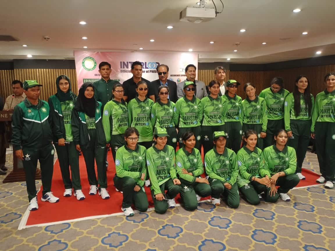 Pakistan Women’s Blind Cricket Team, led by captain Nimra Rafiq, has departed for Sri Lanka to take part in the inaugural T20 World Cup. (Credit PCB)
