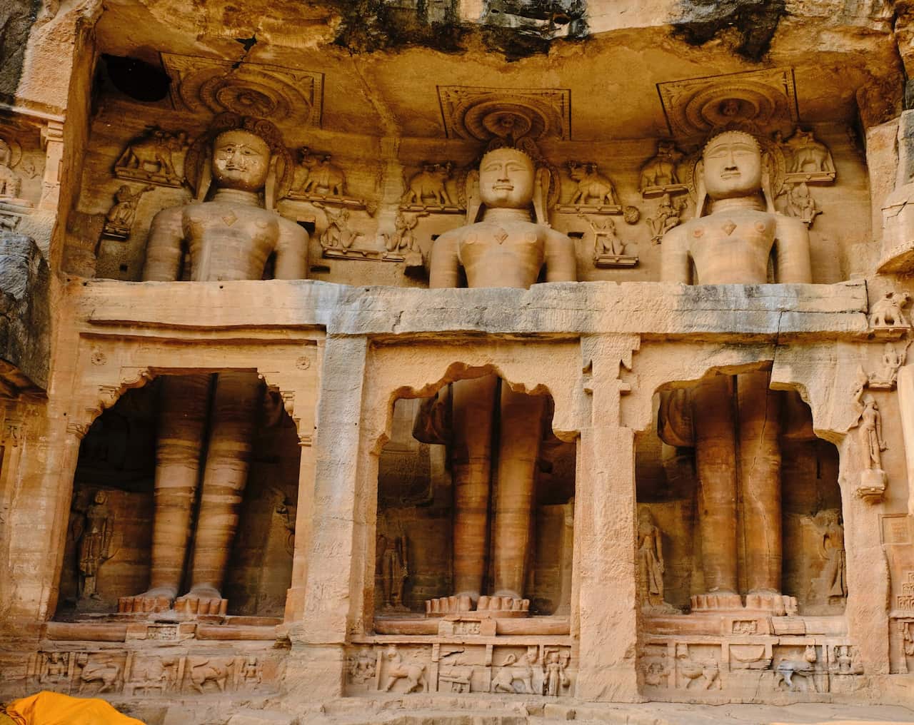 India, Madhya Pradesh state, Gwalior, Jain sculptures
