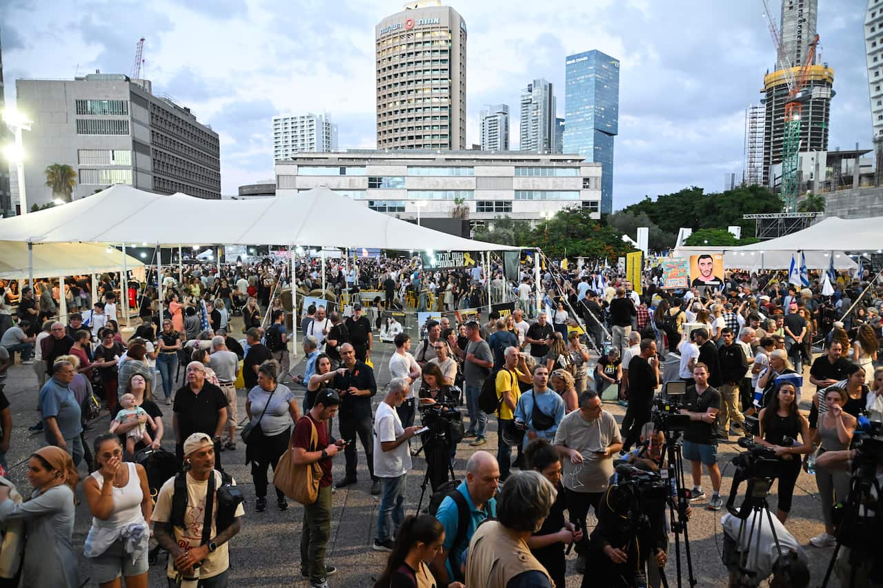 Israel: Hostage Square in Tel Aviv