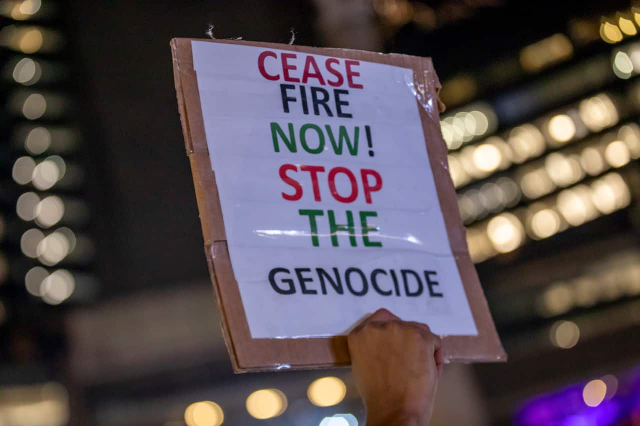 Jewish Groups Hold a Ceasefire Ceremony on the First Night of Chanukah