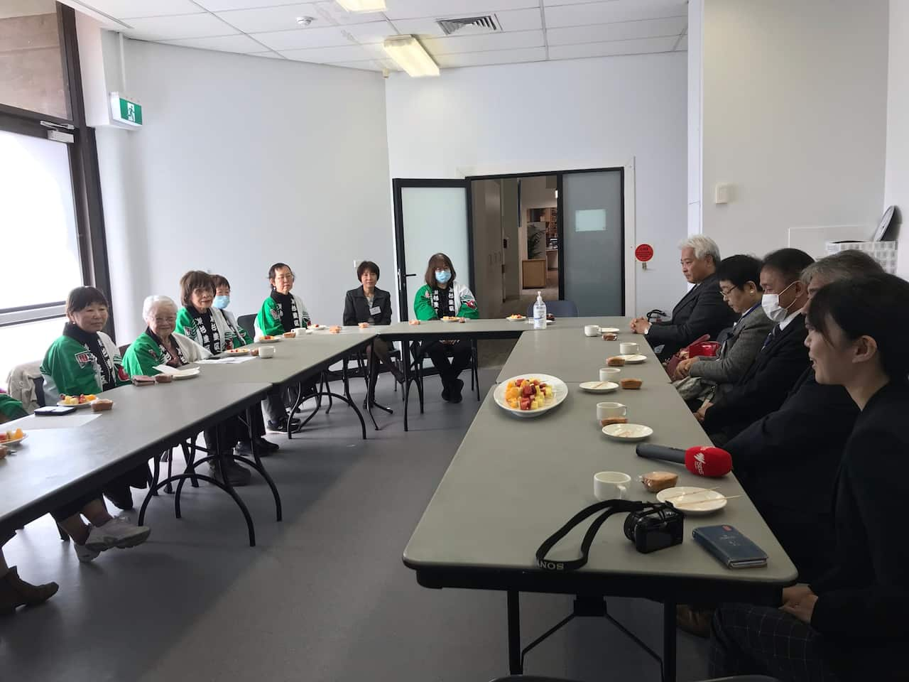 Delegates from Suginami Ward in Tokyo and members of a Japanese dance group in Chatswood