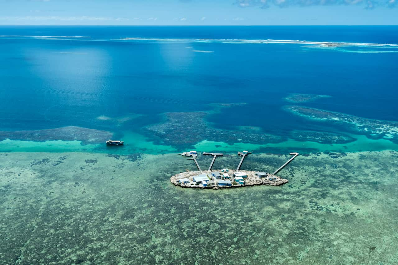 View of abrolhos islands