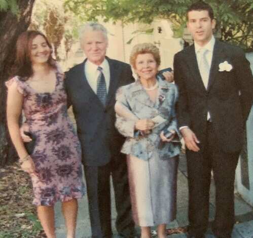 Sisto Ruchin with his wife and children.