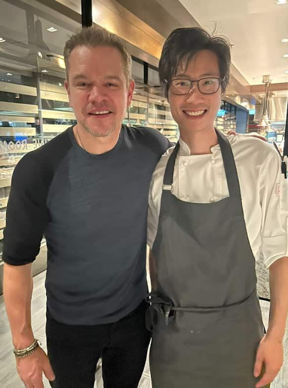 在餐廳工作最難忘的經歷，是當知道 Matt Damon 也吃過我煮的菜式時，讓我興奮不已。
