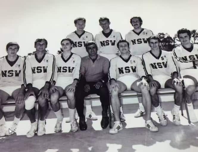 Albert Khaicy, a passionate volley ball player, wearing jersey No. 11 in 1969.jpg