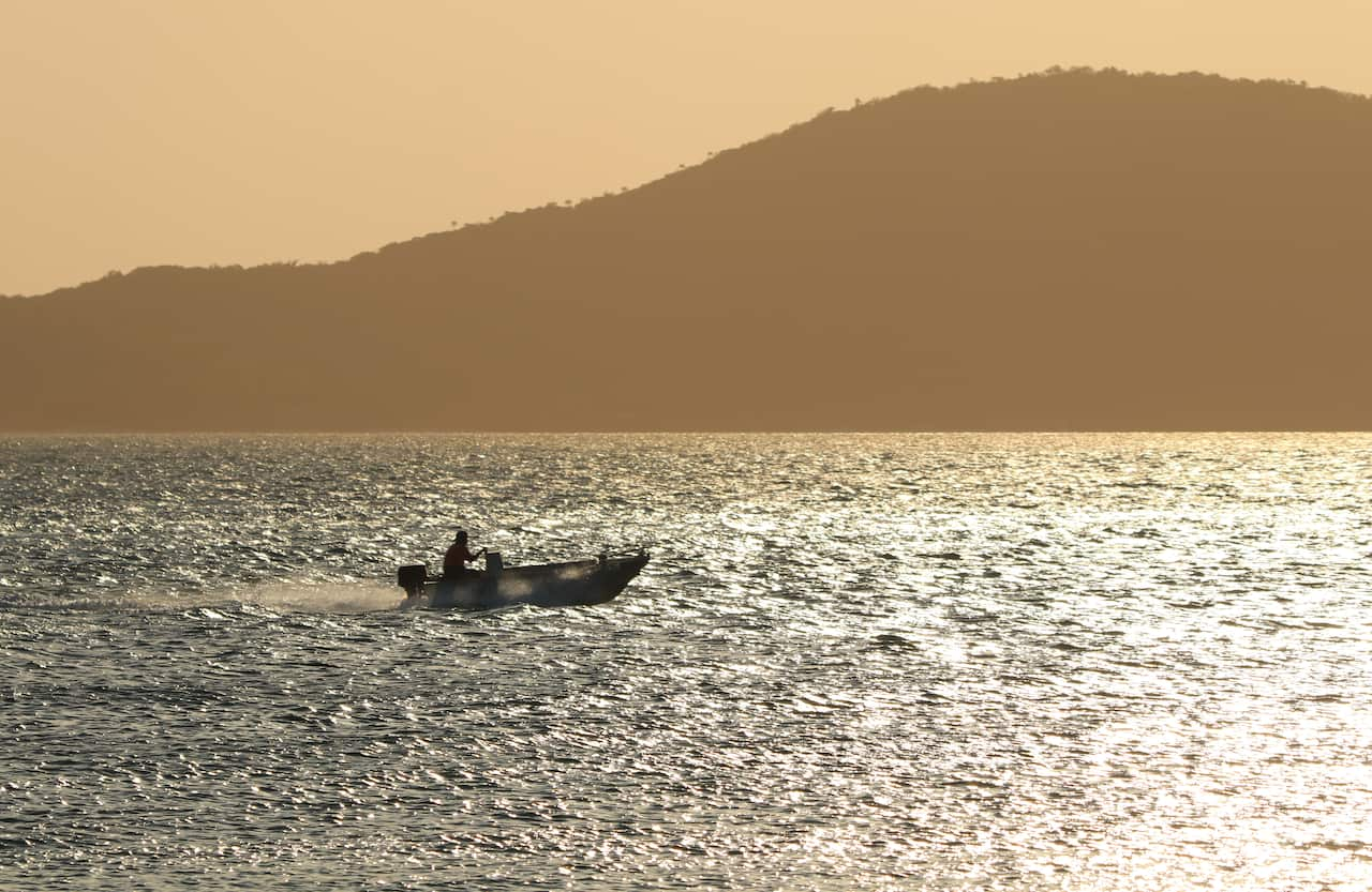 Boat in the Torres Strait