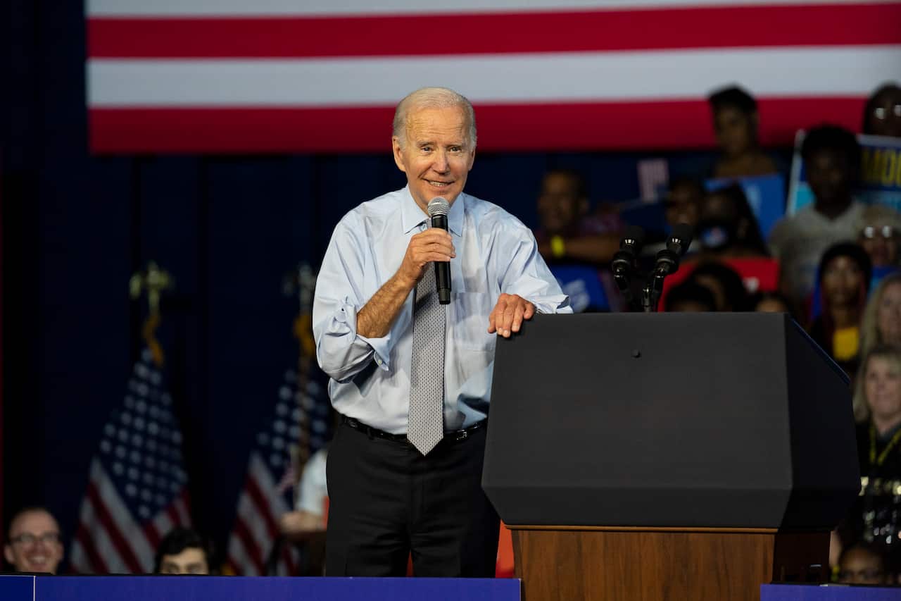 MD: Maryland Democrats Rally with President Biden, Bowie, USA