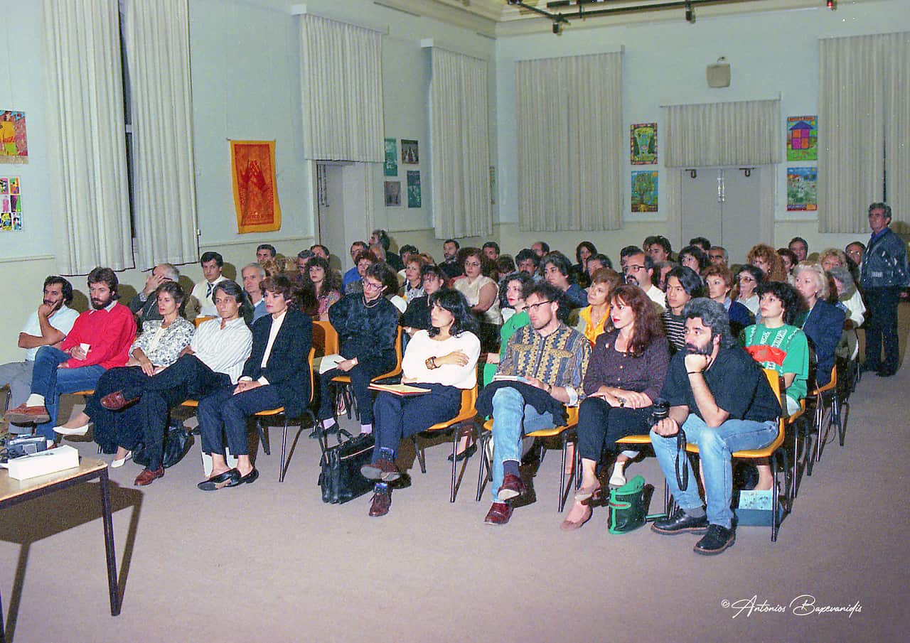 Dimitris Tsaloumas at the Antipodes Festival, Melbourne, 1990