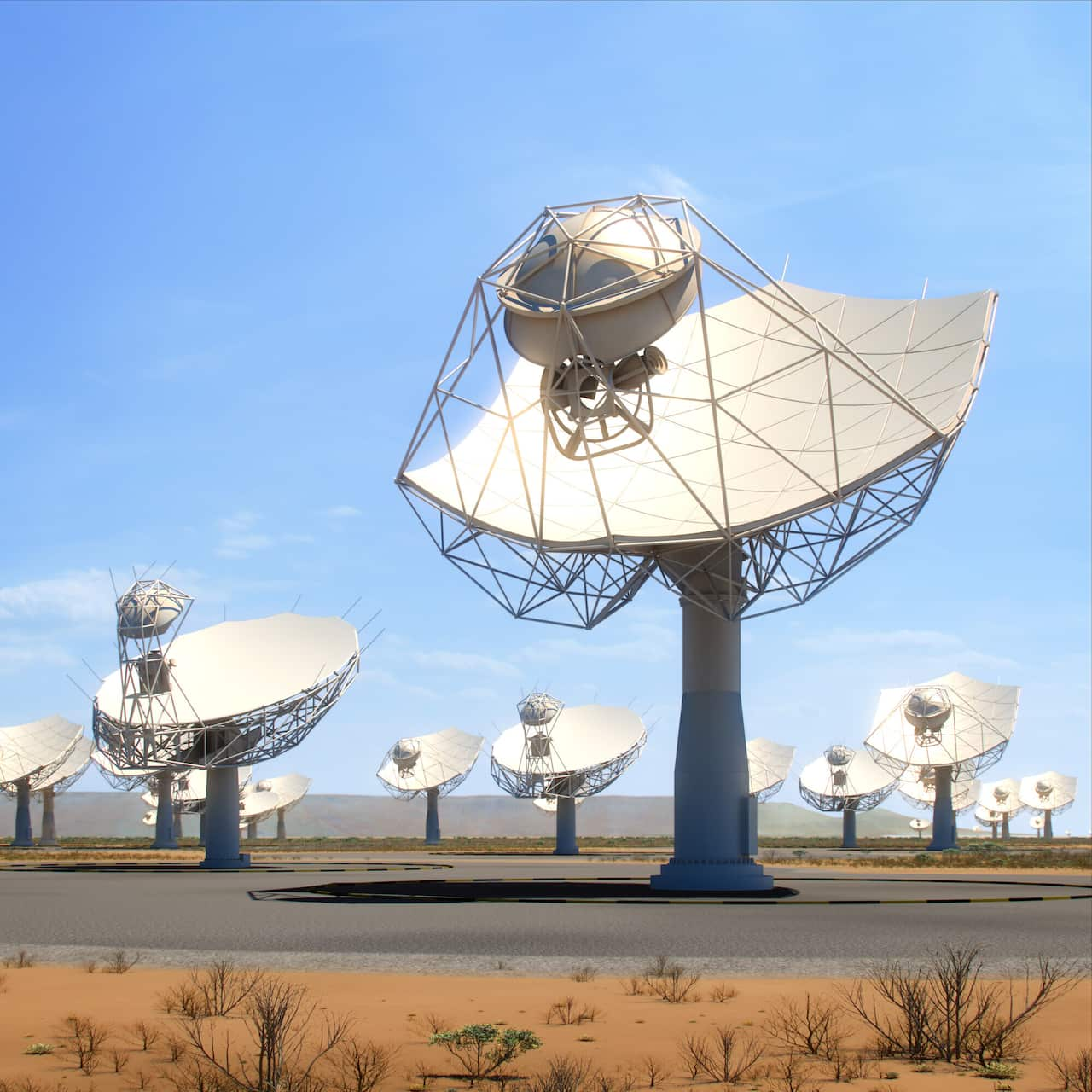 SQUARE KILOMETRE ARRAY OBSERVATORY - SKA-MPI prototype dish on the South African site