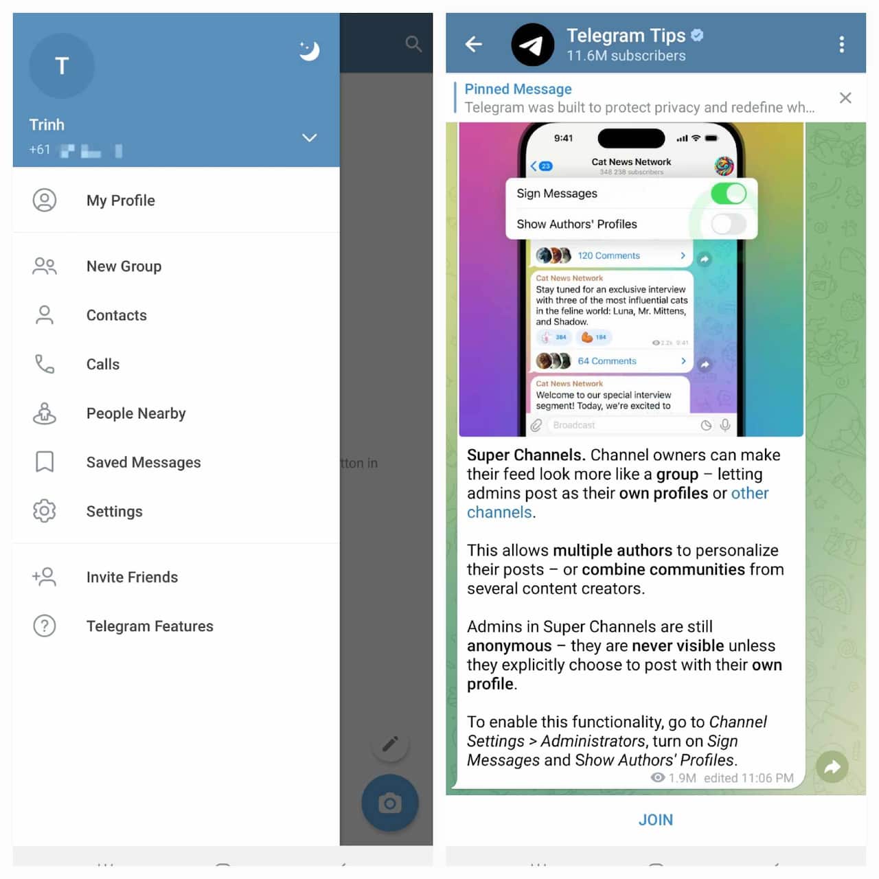 Telegram is a popular messaging and social media app