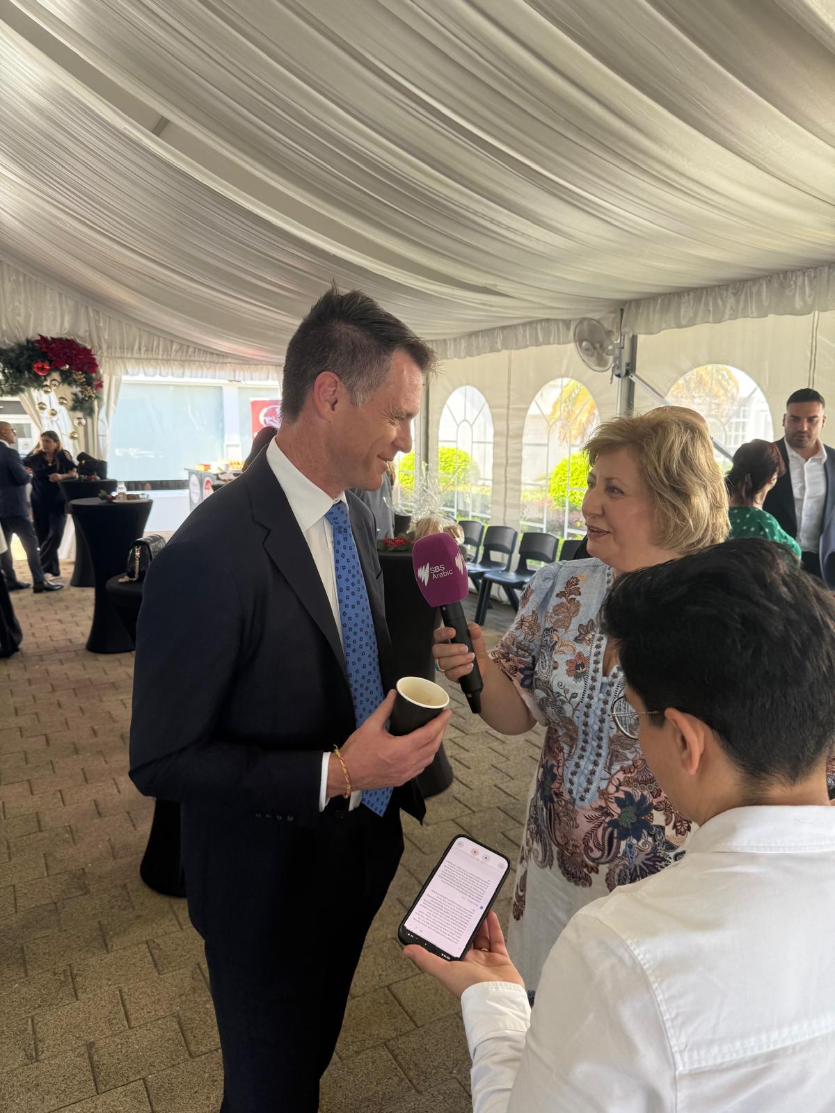 Silva Mezher with Chris Minns.jfif