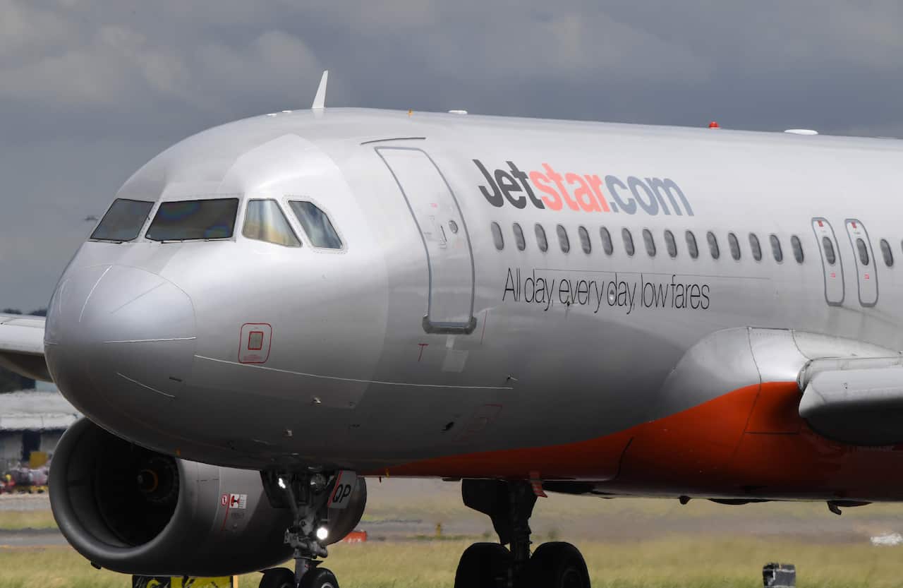  A Jetstar Airbus A-320 aircraft on the runway 