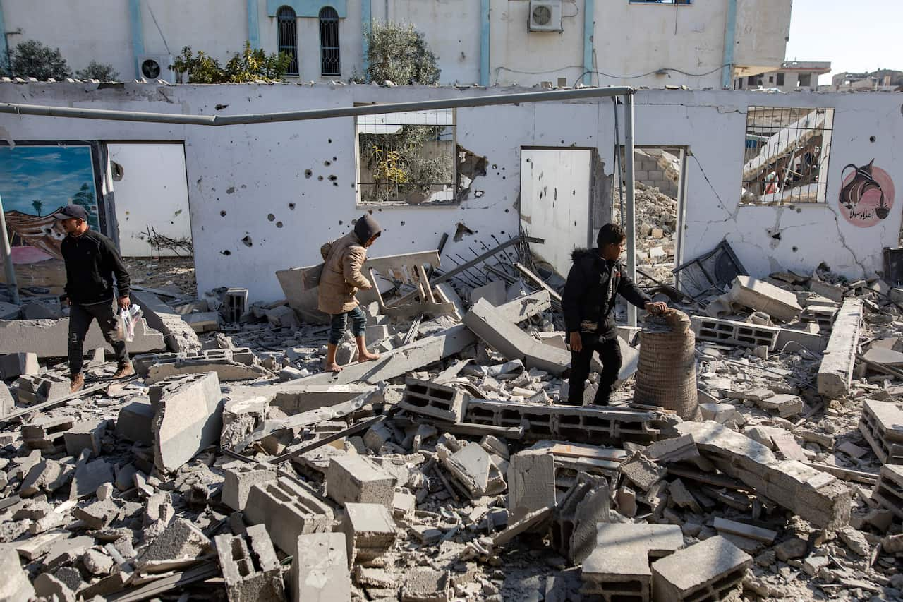 Several Palestinians killed in an Israeli airstrike on the Hamas-run Interior Ministry headquarters