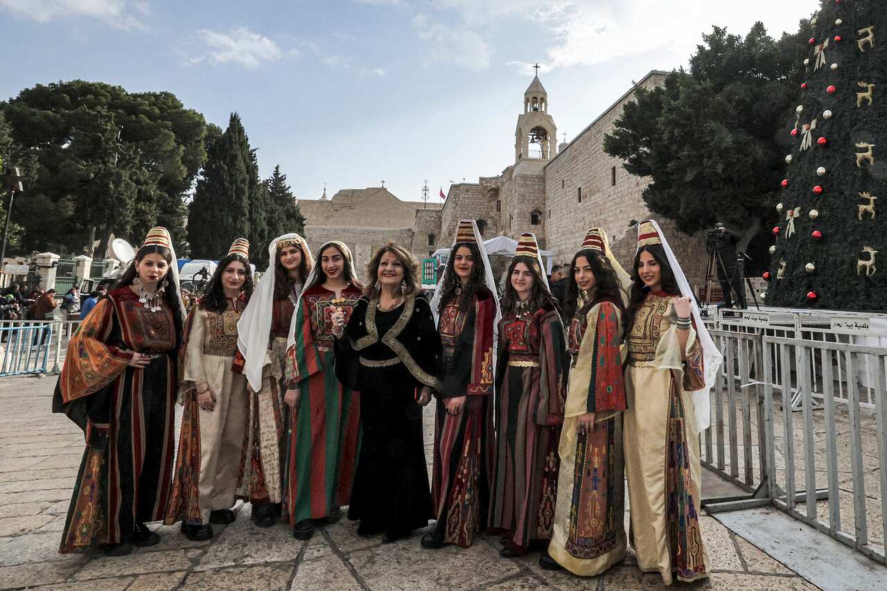 PALESTINIAN-RELIGION-CHRISTIANITY-CATHOLIC-CHRISTMAS