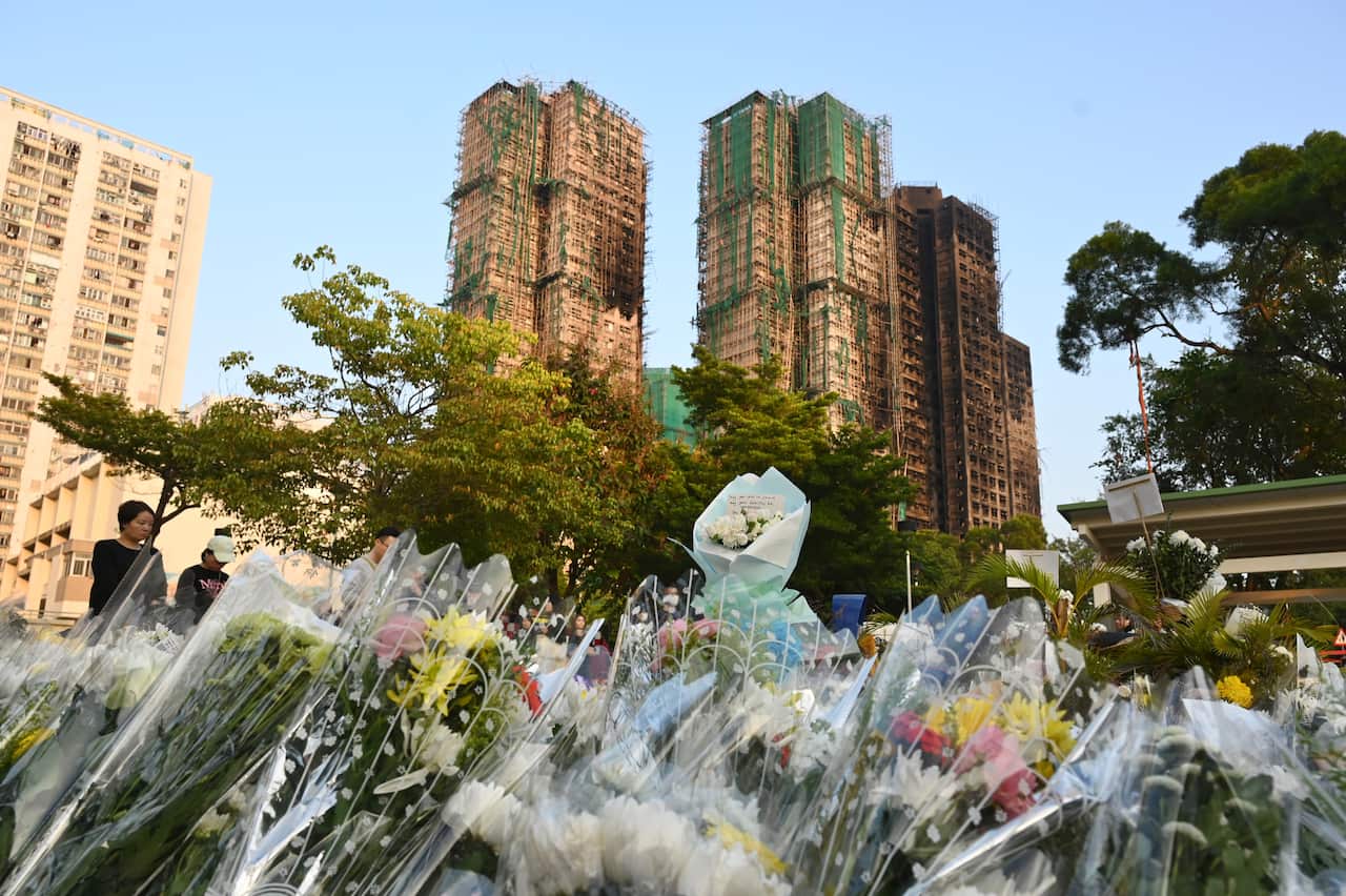 Hong Kong Building Fire Aftermath