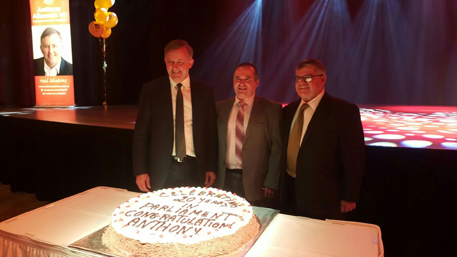 Anthony Albanese with his childhood friend Khalil Ibrahim