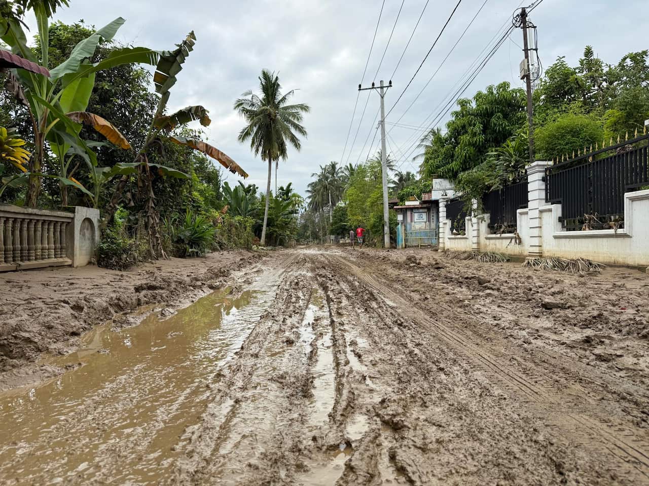 Road condition at Bireuen, Aceh