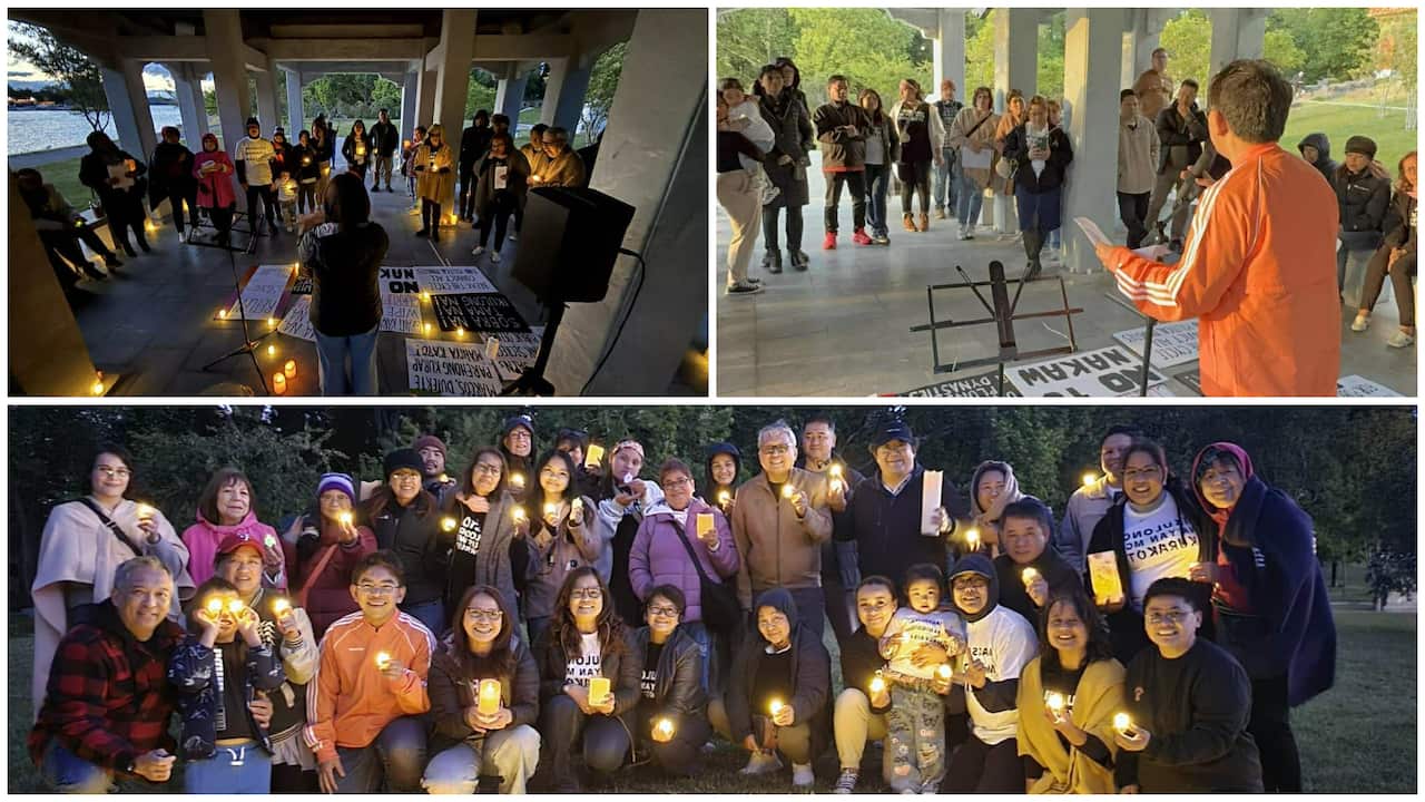 In solidarity with the November 30 rally against corruption by the Trillion Peso March Movement, the Canberra Pinoy Advocacy Group held a prayer vigil. 