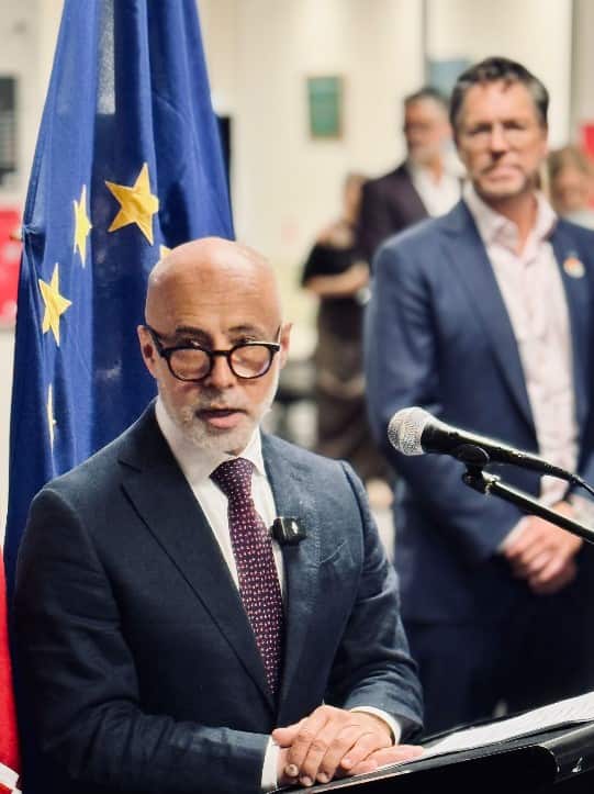 L'ambasciatore dell'Unione Europea Gabriele Visentin.