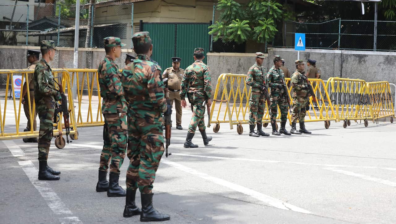 Ballots are counted after presidential elections in Sri Lanka