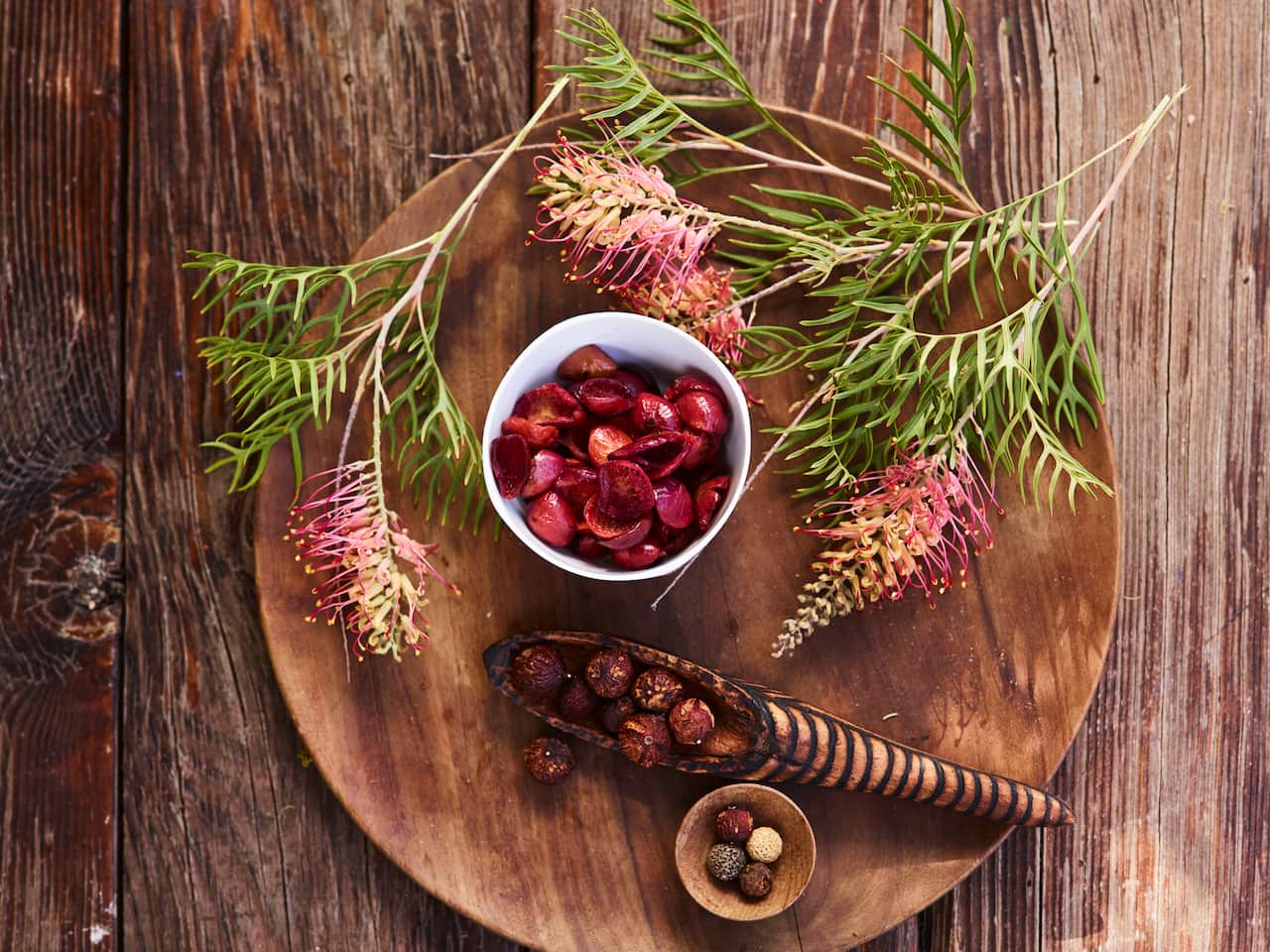Ripe quandongs