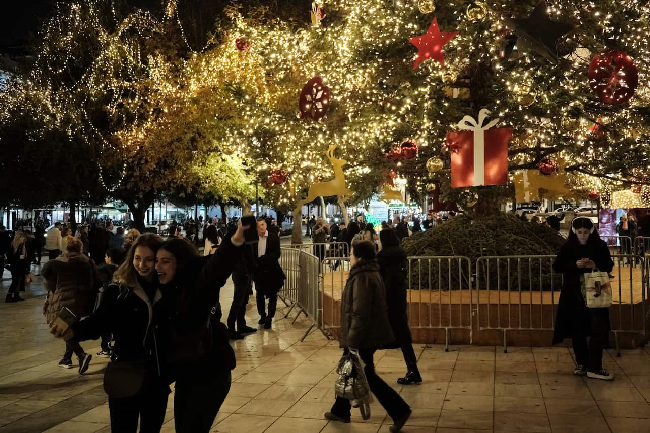 Christmas Decorations In Athens