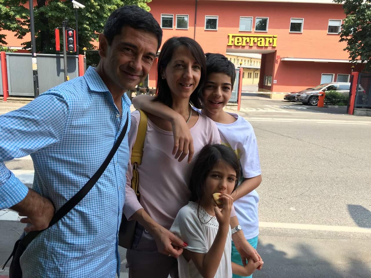 2014 la famiglia Gambacorti in visita ufficiale alla Ferrari.JPG