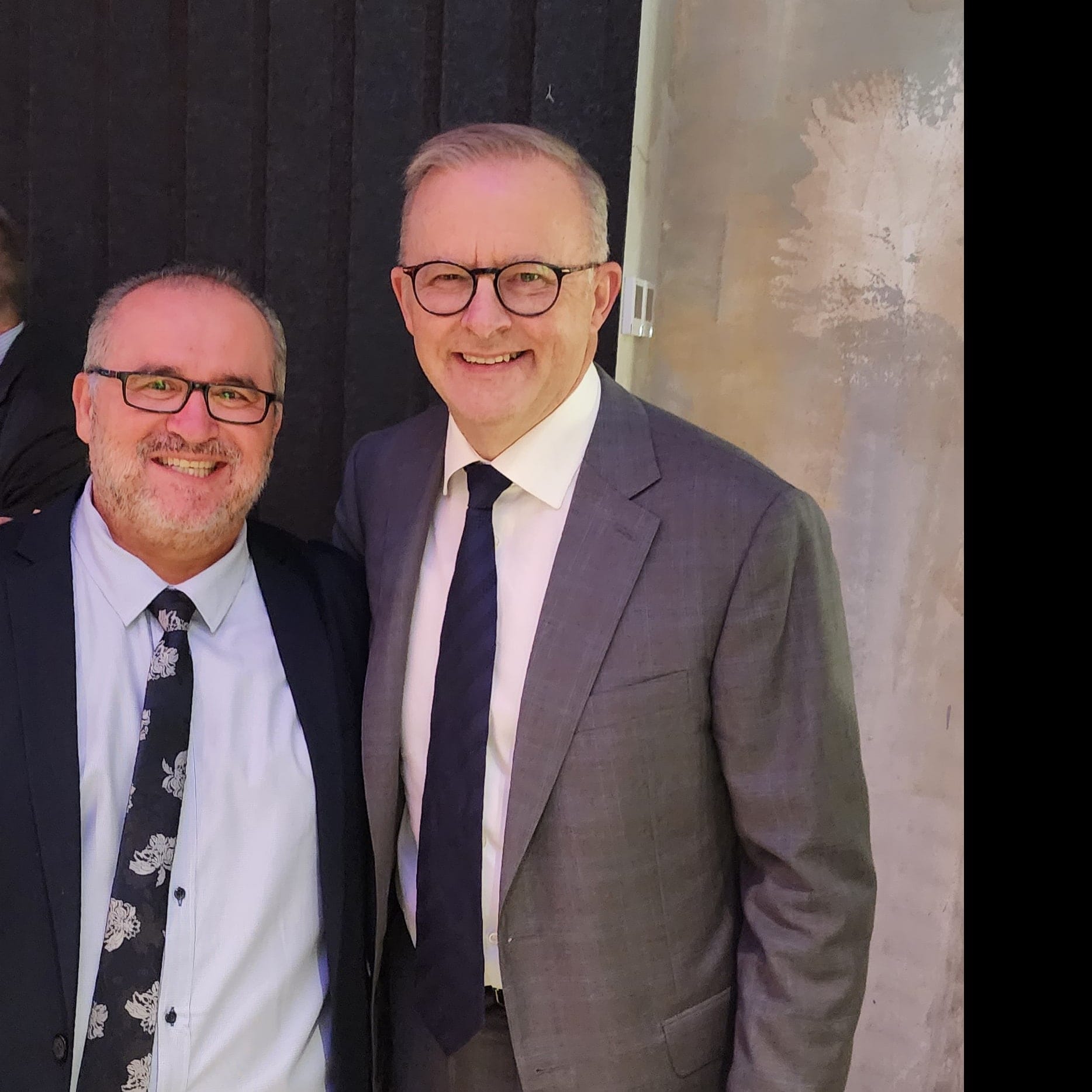 
Anthony Albanese with his childhood friend Khalil Ibrahim
