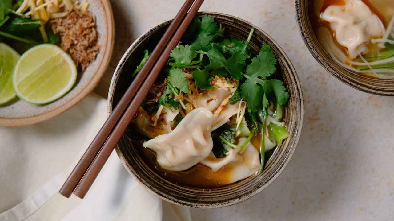 Dumpling soup