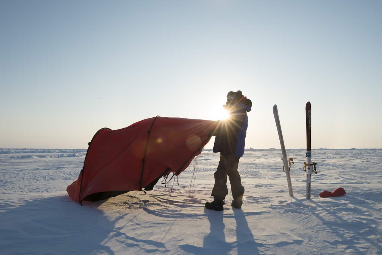 Uno scatto di Gianluca Morini durante il suo viaggio al Polo Nord con Greenpeace.