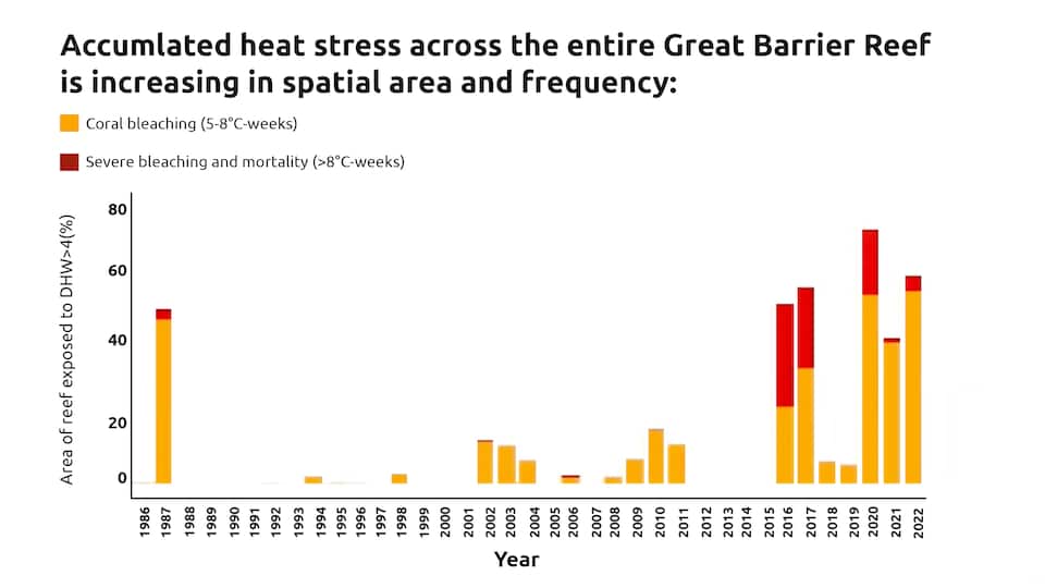 Great Barrier Reef not coping with 'escalating' climate change after ...