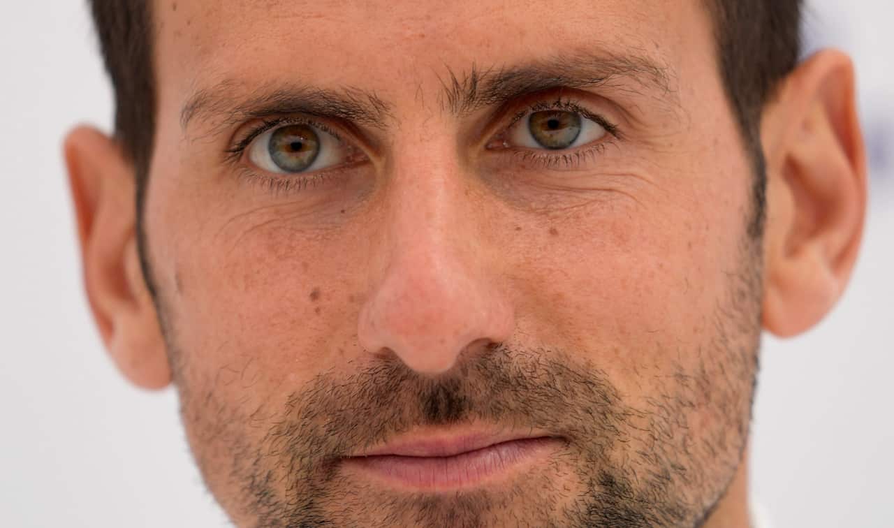 Novak Djokovic face profile