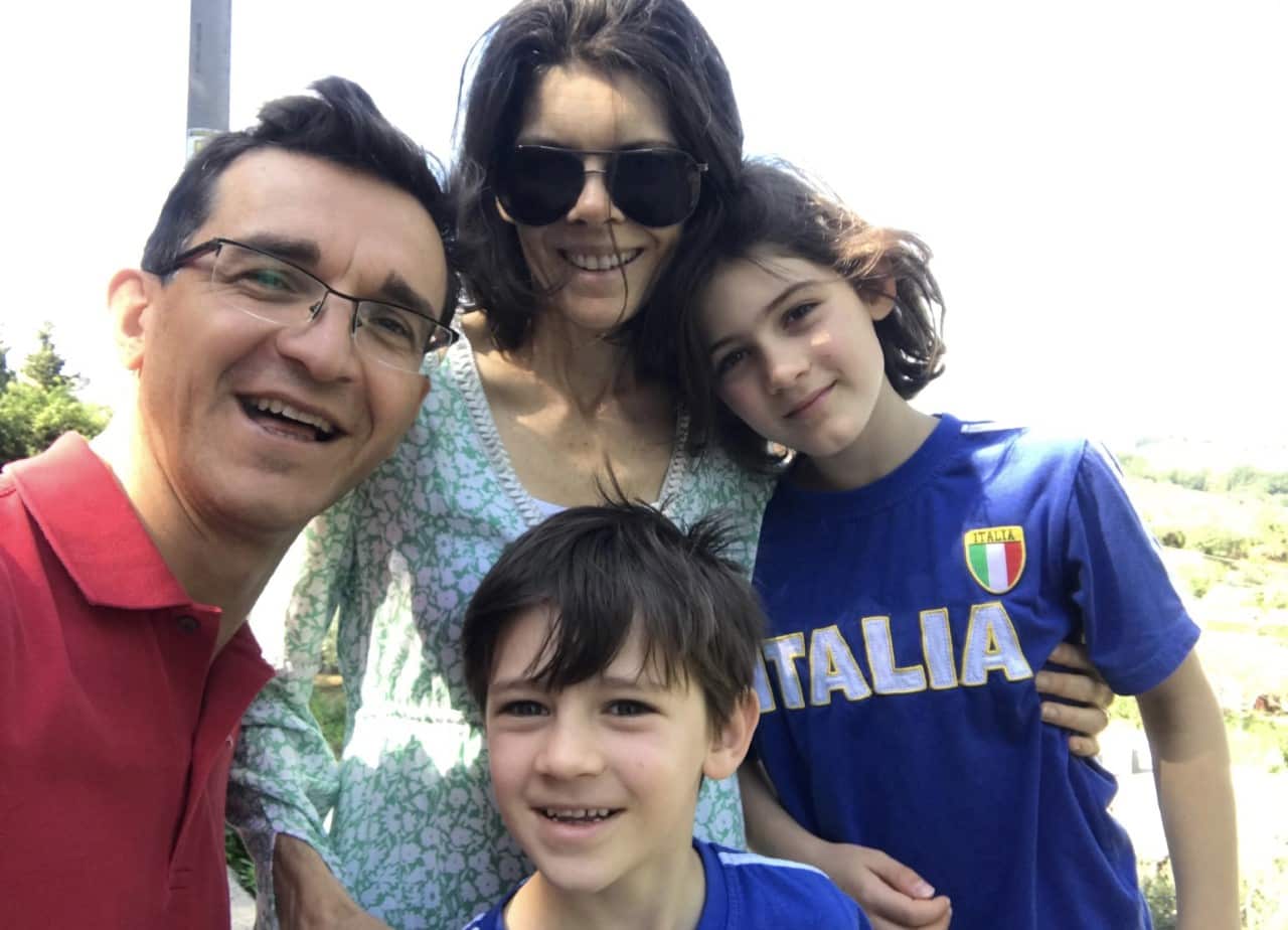 Fabio Luciani e famiglia