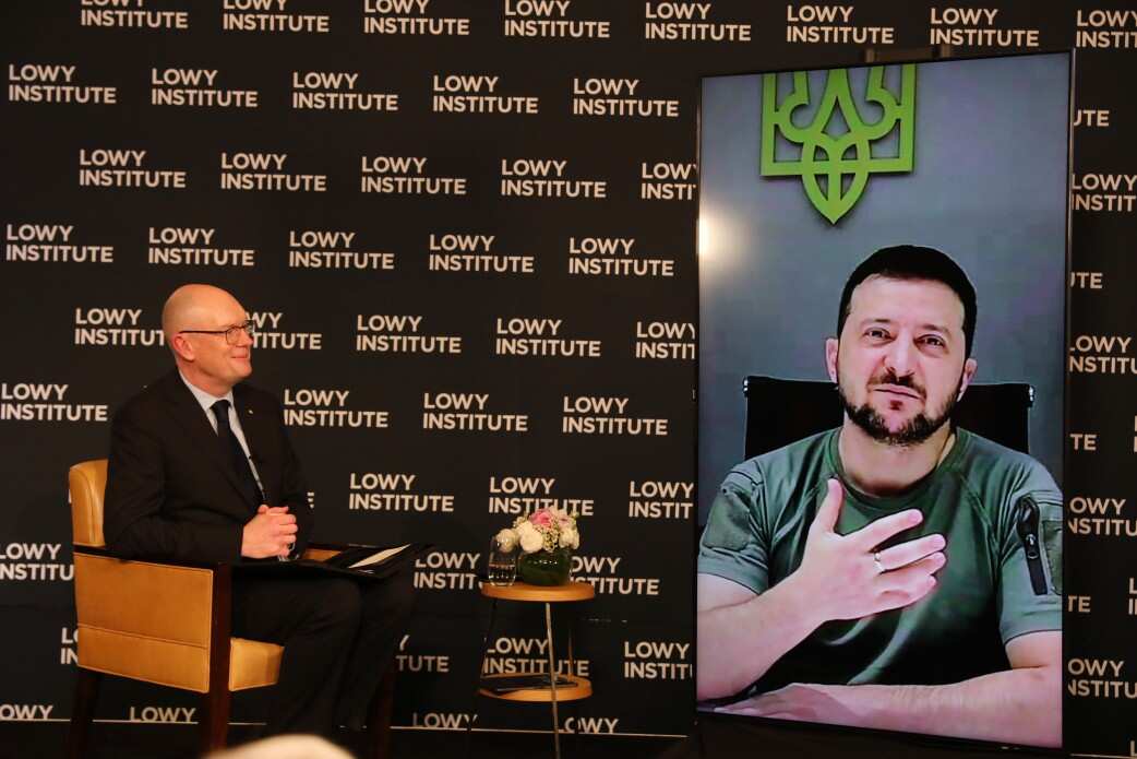 The world must show the strength needed to put an end to the aggressor's ability to escalate - President during a speech in the Australian Lowy Institute..jpeg