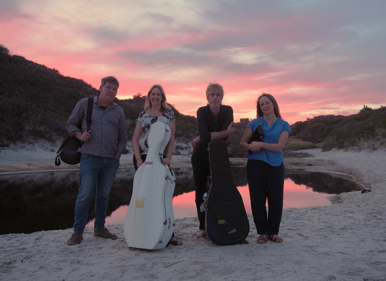 Il quartetto che suonerà "Kiangardarup - The Torbay Suite" in prima mondiale a Perth.