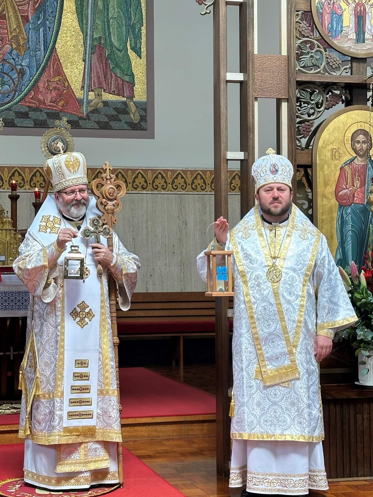 His Beatitude Sviatoslav Shevchuk and Bishop Mykola Cardinal Bychok..jpg