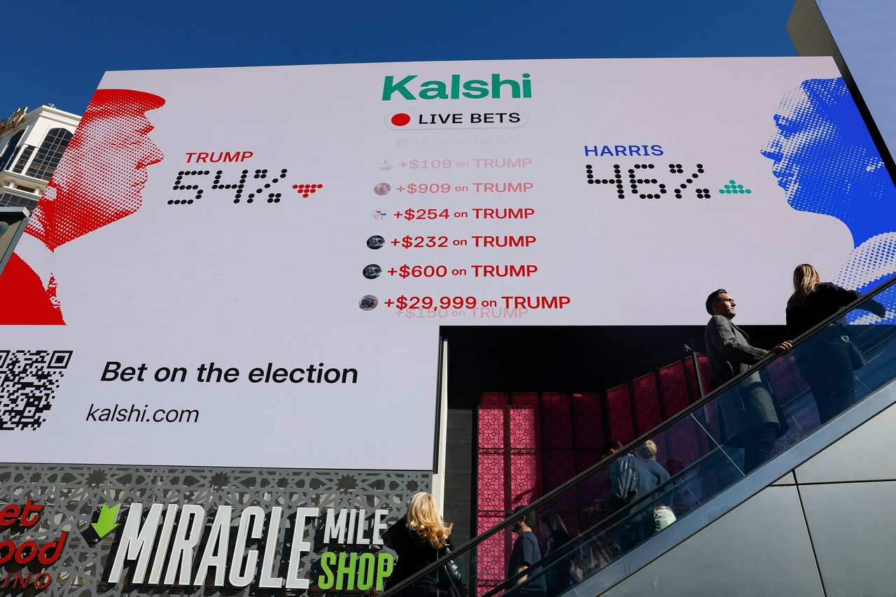 Campaign signage blankets Las Vegas ahead of US election day