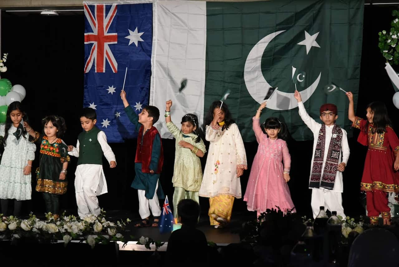 Kids performing on National songs while celebrating Independence day 